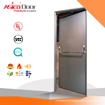 ASICO Fire Rated Steel Security Exterior Door With UL Certificate